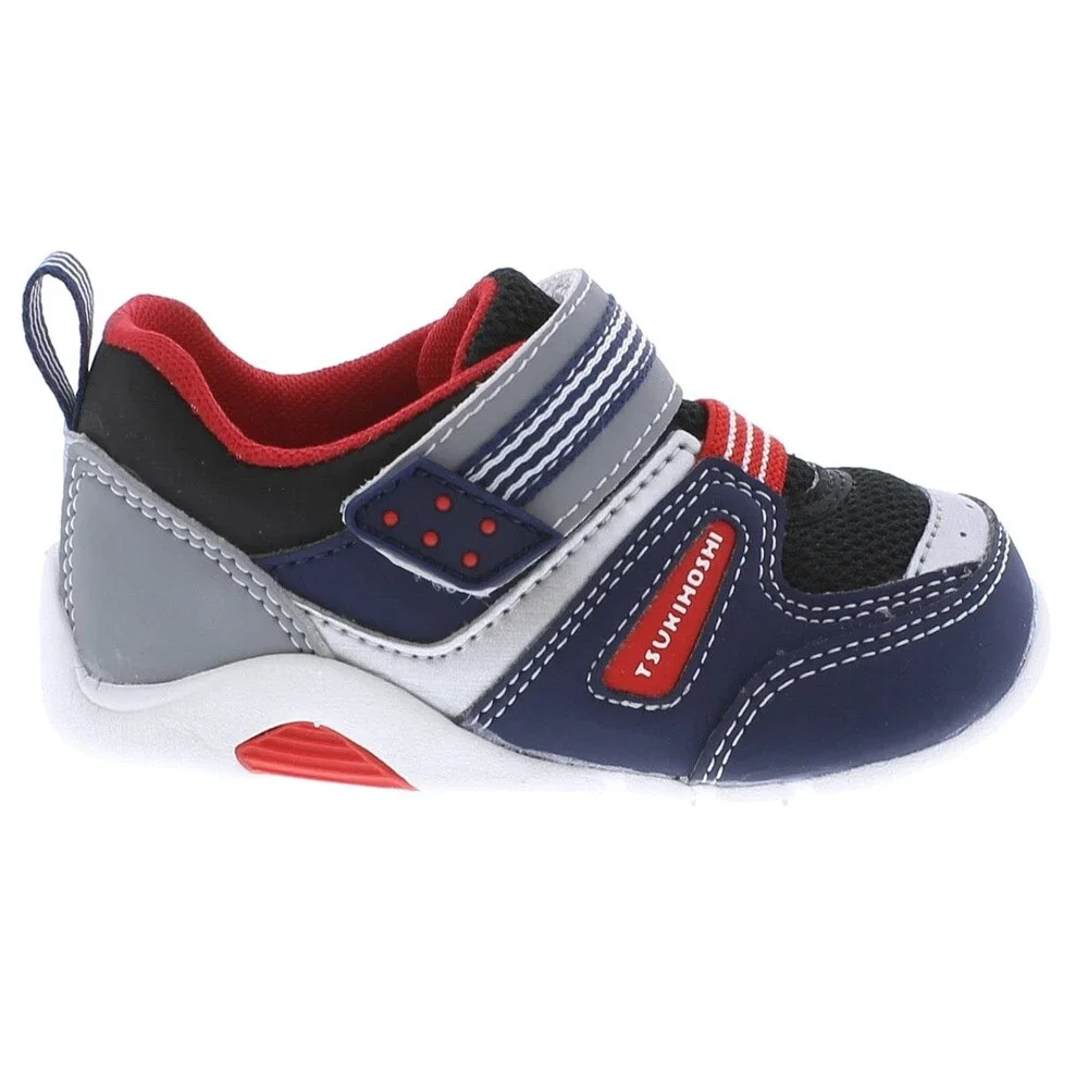 Tsukihoshi Neko Sneakers Toddler US 4 Navy Red Round Toe Casual Shoes ZAP2478
